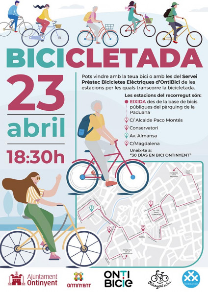 Ontinyent dóna la benvinguda a &quot;Ontibici&quot; amb una bicicletada