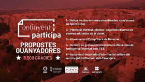 Medi Ambient, Esport i Educació centren les propostes guanyadores de “Ontinyent Participa 2021”