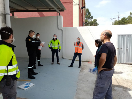 La Unitat Militar d’Emergències col·labora amb l’Ajuntament d’Ontinyent en la prevenció del COVID-19