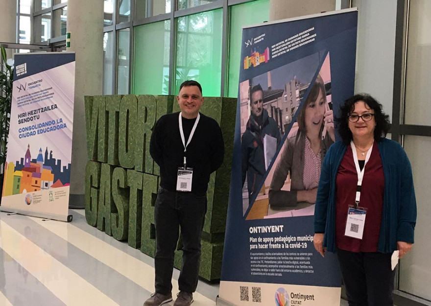 Ontinyent exposa el seu pla pedagògic front a la covid-19 a la XV Trobada de Ciutats Educadores de Vitòria